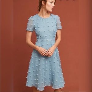 Anthropologie / Blue A-line Dress